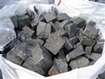 Гранитная брусчатка колотая, габбро, 10см х 10см х 5см